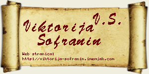 Viktorija Sofranin vizit kartica